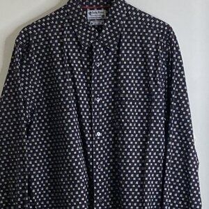 Lucky Brand men's size Large Black with white symbols on it.